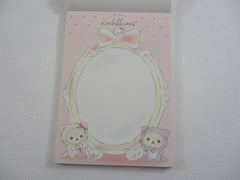 Cute Kawaii San-X Korilakkuma Bear Rilakkuma Twin 4 x 6 Inch Notepad / Memo Pad - Stationery Designer Paper Collection