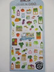 Cute Kawaii MW & Food Truck Series - Fruits Vegetables Farmers Sticker Sheet - for Journal Planner Craft