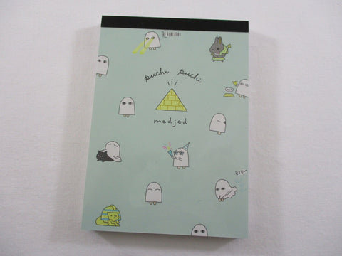 Cute Kawaii Q-Lia Ghost theme 4 x 6 Inch Notepad / Memo Pad - Stationery Designer Paper Collection