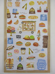 Cute Kawaii MW & Food Truck Series - Bakery Bread Croissant Breakfast Bagel Norakura Sticker Sheet - for Journal Planner Craft