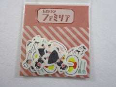 Cute Kawaii Classic Chef Dining Flake Stickers Sack - Furukawashiko Japan - for Journal Agenda Planner Scrapbooking Craft