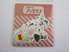 Cute Kawaii Classic Chef Dining Flake Stickers Sack - Furukawashiko Japan - for Journal Agenda Planner Scrapbooking Craft