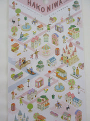 Cute Kawaii Kamio Town Square Series Sticker Sheet - Park - for Journal Planner Craft Agenda Organizer Scrapbook