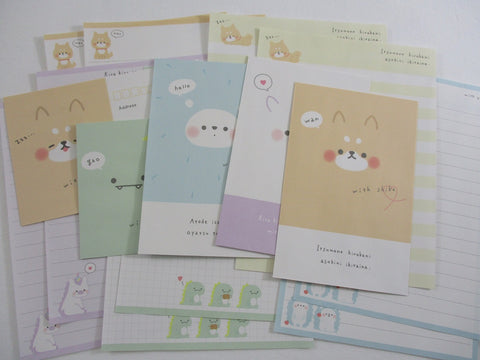 Cute Kawaii Kamio Dog Dino Hedgehog Unicorn Letter Sets Stationery - writing paper envelope