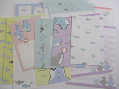 Cute Kawaii Kamio Shark Whale Letter Sets Stationery - writing paper envelope