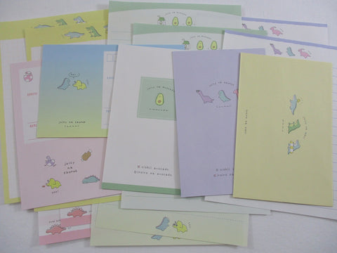 Cute Kawaii Kamio Dino Dinosaurs Letter Sets Stationery - writing paper envelope