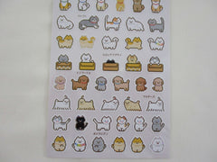 Cute Kawaii Kamio Cat Dog Kitten Puppy theme Glitter Sticker Sheet - for Journal Planner Craft Agenda Organizer Scrapbook