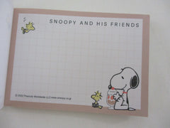 Cute Kawaii Peanuts Snoopy Mini Notepad / Memo Pad Kamio -  AA Friends - Stationery Designer Paper Collection