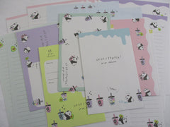 Cute Kawaaii Crux Bubble Tea Tapioca Panda Letter Sets - Stationery Writing Paper Envelope