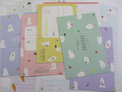 Cute Kawaaii Crux Bear and Rabbit Letter Sets - Stationery Writing Paper Envelope