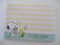 Cute Kawaii Peanuts Snoopy 4 x 6 Inch Notepad / Memo Pad - Stationery Designer Paper Collection