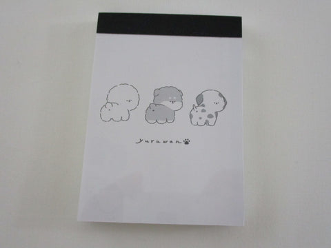 Cute Kawaii Kamio Three Dogs Puppy Mini Notepad / Memo Pad - Stationery Designer Paper Collection
