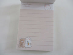 Cute Kawaii Crux Bear Rabbit Potetto Club Mini Notepad / Memo Pad - Stationery Designer Paper Collection