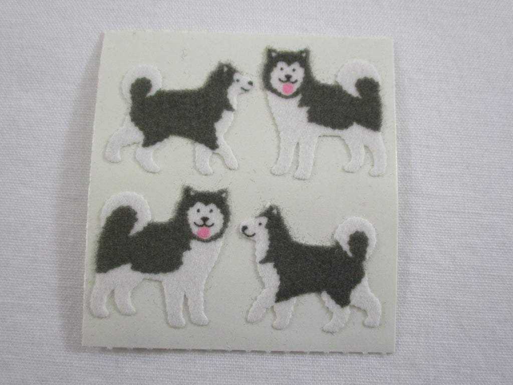 Sandylion Dog Fuzzy Sticker Sheet / Module - Vintage & Collectible