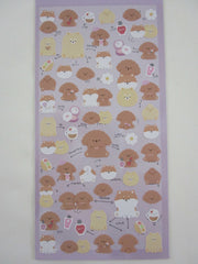 Cute Kawaii Crux Fuwatto Time Series Sticker Sheet - Dog Fuwa Puu - for Journal Planner Craft