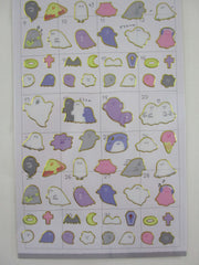 Cute Kawaii Crux Yurutto Series Sticker Sheet - Ghost Halloween - for Journal Planner Craft