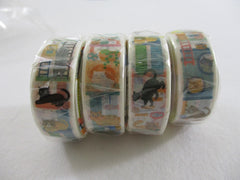 Cute Kawaii W-Craft Washi / Masking Deco Tape - Cat Cozy Home - for Scrapbooking Journal Planner Craft