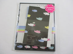 Cute Kawaii  Q-Lia Sharks Letter Set Pack - Stationery Writing Paper Penpal Collectible