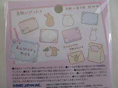 Cute Kawaii Kamio Write on Flake Stickers Sack - Rabbit Bunny - for Journal Planner Agenda Craft Scrapbook