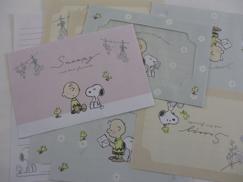 Peanuts Snoopy Letter Sets - G - Stationery Writing Paper Envelope