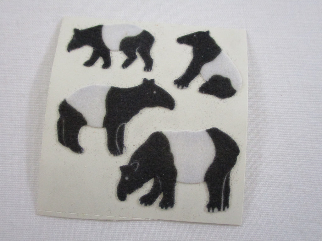 Sandylion Tapir Fuzzy Sticker Sheet / Module - Vintage & Collectible