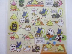 Cute Kawaii Mind Wave Egypetit Ghost Cat Animal Sticker Sheet - for Journal Planner Craft