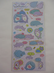 Cute Kawaii San-X Jinbesan Whale Sticker Sheet 2021 - A - for Planner Journal Scrapbook Craft