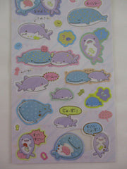 Cute Kawaii San-X Jinbesan Whale Sticker Sheet 2021 - A - for Planner Journal Scrapbook Craft