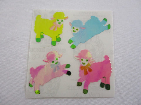 Sandylion Lambs Pearly / Opalescent Sticker Sheet / Module - Vintage & Collectible