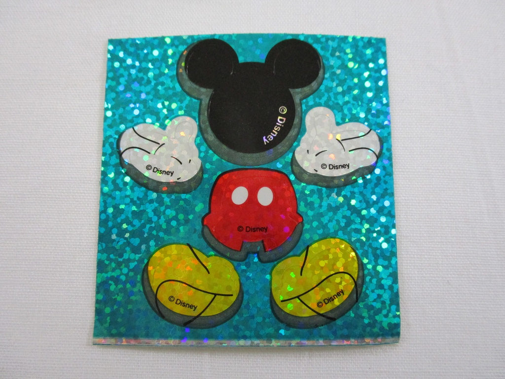 Sandylion Mickey Mouse Glitter Sticker Sheet / Module - Vintage & Collectible - B - Scrapbooking