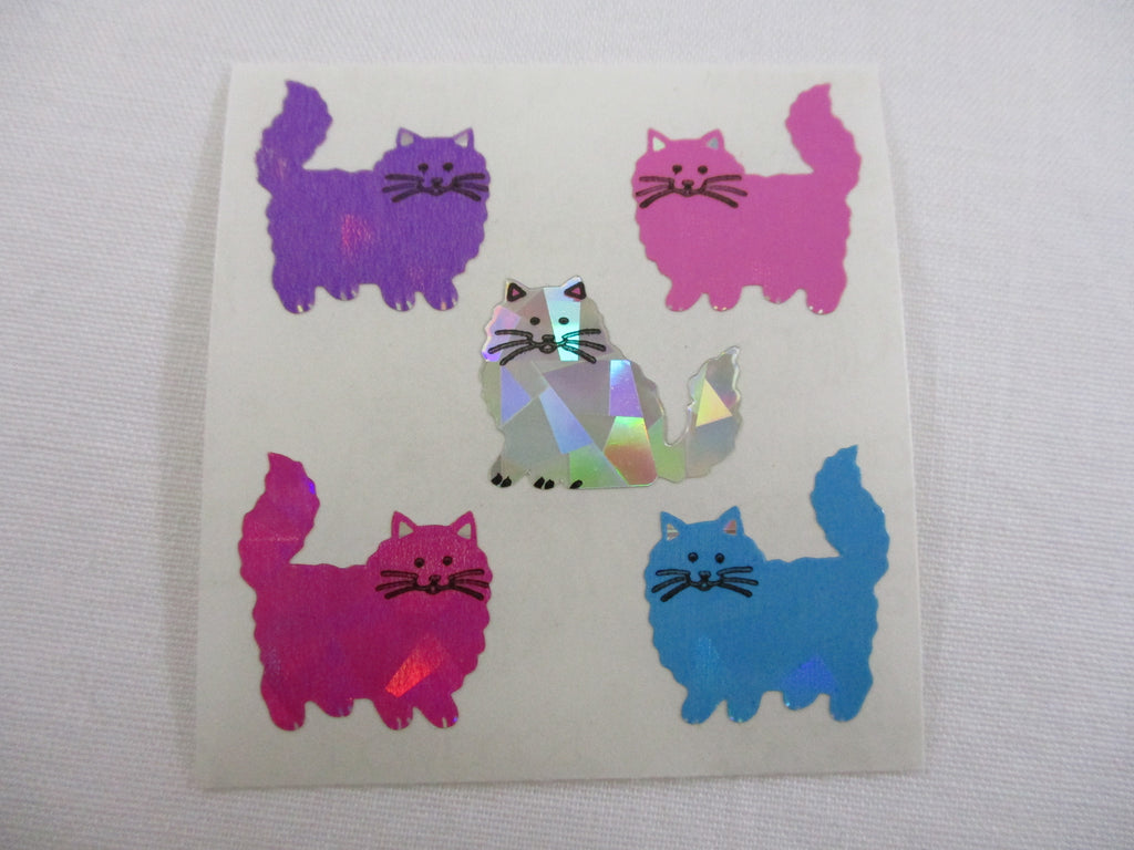 Sandylion Cats Prismatic Sticker Sheet / Module - Vintage & Collectible