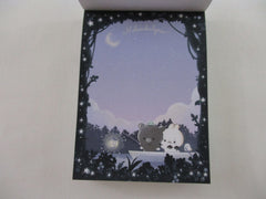 Cute Kawaii Q-lia Rabbit Bear Night Stars Melancholyric A Mini Notepad / Memo Pad - Stationery Designer Writing Paper Collection