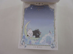 Cute Kawaii Q-lia Rabbit Bear Night Stars Melancholyric B Mini Notepad / Memo Pad - Stationery Designer Writing Paper Collection