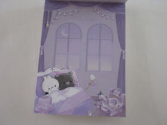 Cute Kawaii Q-lia Rabbit Bear Night Stars Melancholyric C Mini Notepad / Memo Pad - Stationery Designer Writing Paper Collection