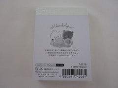 Cute Kawaii Q-lia Rabbit Bear Night Stars Melancholyric C Mini Notepad / Memo Pad - Stationery Designer Writing Paper Collection