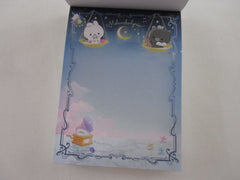 Cute Kawaii Q-lia Rabbit Bear Night Stars Melancholyric D Mini Notepad / Memo Pad - Stationery Designer Writing Paper Collection