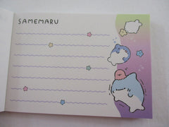 Cute Kawaii Crux Samemaru Baby Shark and Friends Mini Notepad / Memo Pad - Stationery Designer Paper Collection