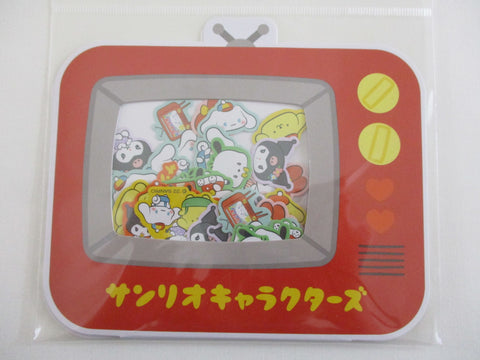 Cute Kawaii Hello Kitty, My Melody, Pom Pom Purin, Kuromi, Cinnnamoroll Pochacco Characters Dressed Up Stickers Sack Preowned