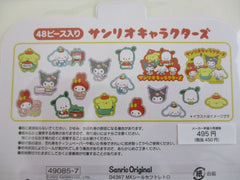 Cute Kawaii Sanrio Hello Kitty, My Melody, Pom Pom Purin, Kuromi, Cinnnamoroll Pochacco Characters Dressed Up Stickers Sack Preowned