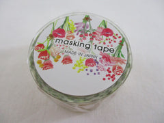 Cute Kawaii Mind Wave Washi / Masking Deco Tape - Flower Bouquet Garden - for Scrapbooking Journal Planner Craft