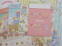 Cute Kawaii San-X Rilakkuma Sweet Park 2022 Letter Sets - Stationery Writing Paper Envelope