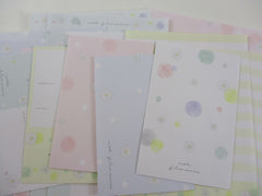 Cute Kawaii Kamio Flower Dots Letter Sets Stationery - writing paper envelope