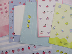 Cute Kawaii Mind Wave Tiny Tiny Fruits Strawberry Cherry Lemon Peach Letter Sets - Stationery Writing Paper Envelope Penpal