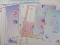 Cute Kawaii Crux Glitter Universe Letter Sets - Stationery Writing Paper Envelope Penpal