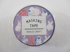 Cute Kawaii W-Craft Washi / Masking Deco Tape - Rabbit - for Scrapbooking Journal Planner Craft