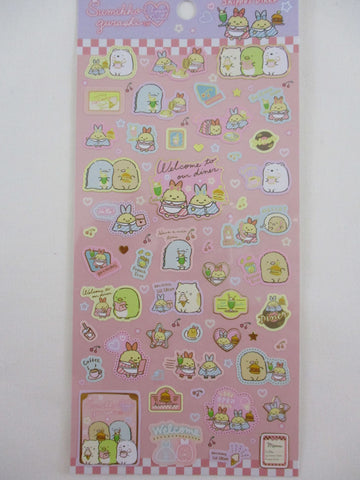 Cute Kawaii San-X Sumikko Gurashi Shippo's Diner Sticker Sheet 2021 - A - for Planner Journal Scrapbook Craft