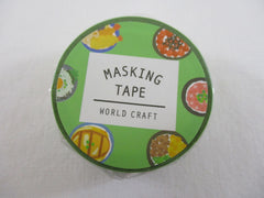Cute Kawaii W-Craft Washi / Masking Deco Tape - Food Donburi Ramen Rice Bowl - for Scrapbooking Journal Planner Craft