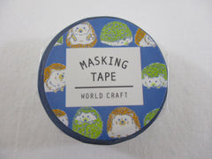 Cute Kawaii W-Craft Washi / Masking Deco Tape - Hedgehog - for Scrapbooking Journal Planner Craft