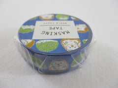 Cute Kawaii W-Craft Washi / Masking Deco Tape - Hedgehog - for Scrapbooking Journal Planner Craft