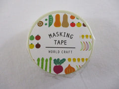 Cute Kawaii W-Craft Washi / Masking Deco Tape - Healthy Vegetables - for Scrapbooking Journal Planner Craft